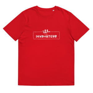 T-shirt homme en coton bio de couleur rouge de la marque My name is pour les personnalités de type "Innovateur" avec pour animal totem le serpent